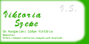 viktoria szepe business card